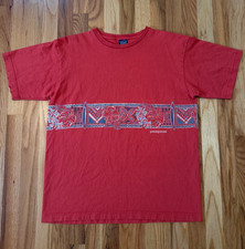 Vintage 1998 Patagonia Organic Cotton Hawaiian Floral T-Shirt M USA Made 90s VTG