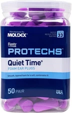 Flents Protechs Foam Ear Plugs 50 Pair – Noise Reduction, Sleep, Travel