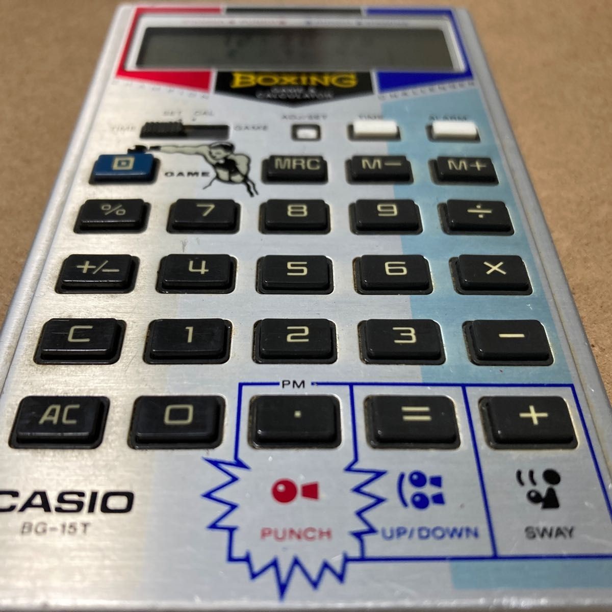 CASIO BG-15 Boxing Game with Calculator Retro Vintage Used