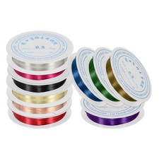 Copper Jewelry Wire, Beading Craft Wire 10 Rolls  10 Colors  25 Gauge  213 ft