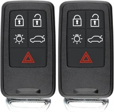 Keyless Entry Remote Control Smart Car Key Fob Uncut Key Blade for S60 S80 XC60