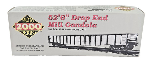 Proto 2000 HO Scale 52'6" Drop End Mill Gondola Kit Number 21050 WP No. 6520 Karton | Zustand: Used