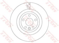 2 X Bremsscheibe TRW DF6706S FüR Jaguar F-Pace I-Pace