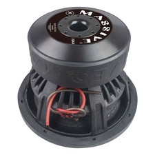 Subwoofer de audio para automóvil Massive Audio HIPPO XL 124 4000 vatios 12" doble 4 ohmios nuevo XL
