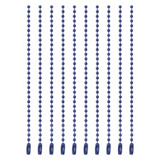 Ball Bead Chains, 4.7 Inch, Dark Blue  100 Pcs , Dog Tag Chain Keychain