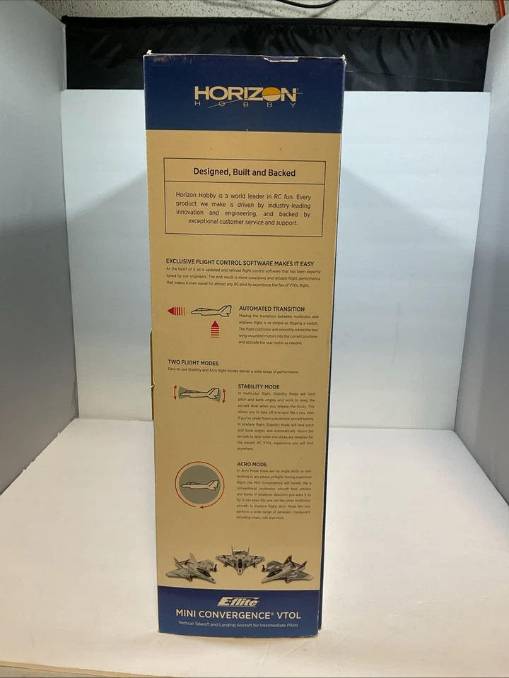 New E-Flite E-Flight EFL9350 Mini Convergence VTOL BNF R/C Model Airplane - Image 4 of 4