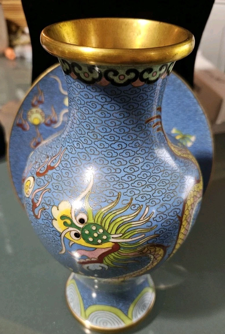 景泰蓝花瓶| eBay