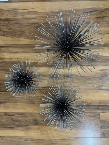 Global Views Sea Urchin/Sputnik Wall Decor (set of 3)
