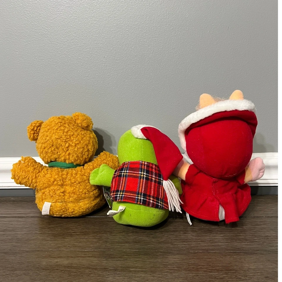 Peluche navideño vintage 1987 Muppet Babies McDonalds Miss Piggy Kermit Fozzie Foto 3 de 4