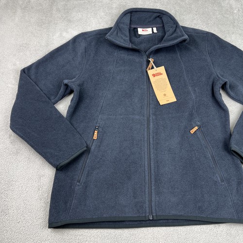 Chaqueta polar Fjallraven Stina para mujer talla grande azul marino cómoda otoño invierno - Imagen 3 de 12