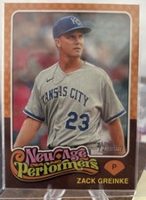 2024 Topps Heritage Zack Greinke New Age Performers insert # NAP 5 Orange Stars