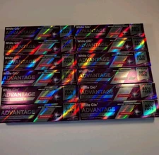 12 PKG  WHITE GLO ADVANTAGE STRAWBERRY FLAVOR PURPLE WHITENING TOOTHPASTE 🍓🍓