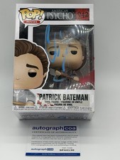 Christian Bale signed PsychoFunko Pop 942 Patrick Bateman Jennifer Gardner Lopez