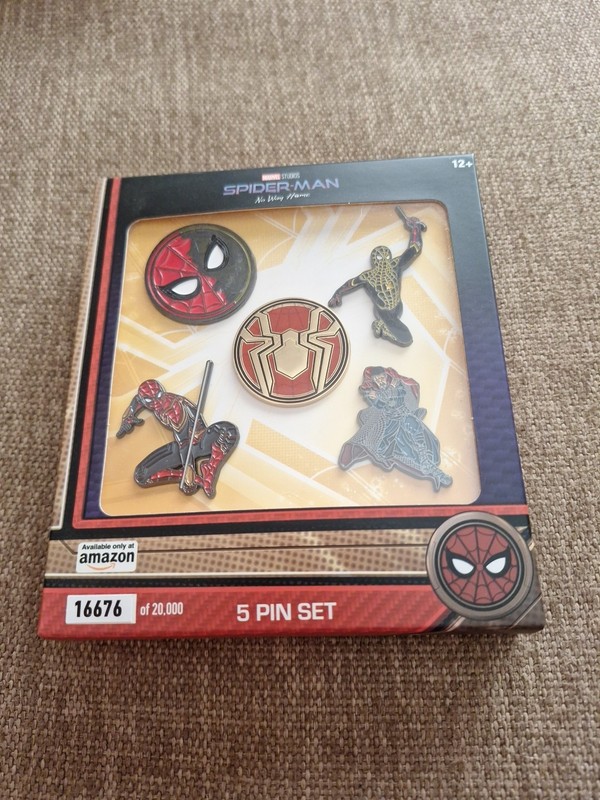 Marvel Studios Spider-Man: No Way Home Amazon Exclusive enamel pin set Exclusive