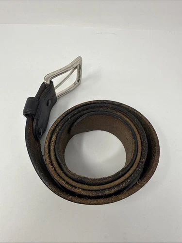 Red Wing Shoes 40 Leather Belt Mens Black Leather Vtg - Picture 3 of 8