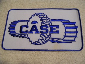 Vintage J. I. Case Drott Large Jacket  Patch Tracks & Tires Lions Brothers NOS