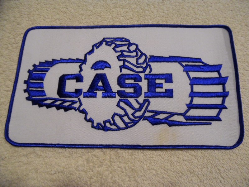 Vintage J. I. Case Drott Large Jacket  Patch Tracks & Tires Lions Brothers NOS