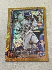 2025 Topps Update LUISANGEL ACUNA RC #/50 GOLD Speckle FOIL Mets Rookie US336