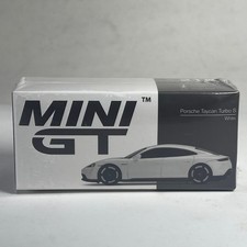 1/64 TSM Mini GT Porsche Taycan Turbo S White RHD MGT00218-R
