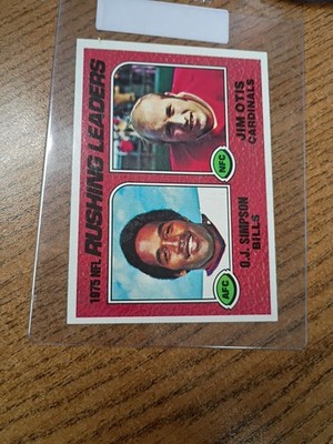 1976 Topps - O.J. Simpson, Jim Otis #203. SUPER SHARP Card