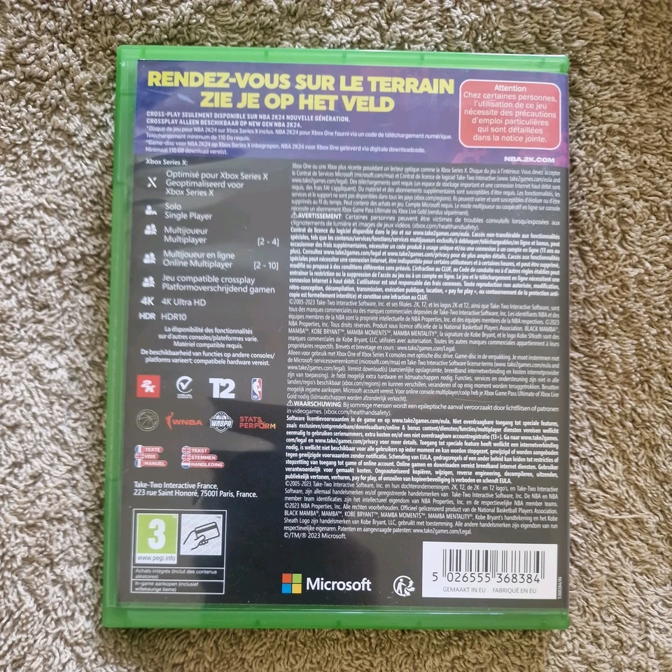NBA 2K24 XBOX SERIES X EURO OCCASION (GAME IN ENGLISH/FR/DE/ES/IT), photo 2 sur 4