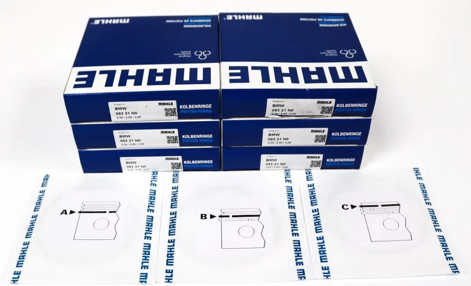 Set of Piston Rings for BMW 2.5 & 3.0 D M57D25 & M57D30 - Image 3 of 3