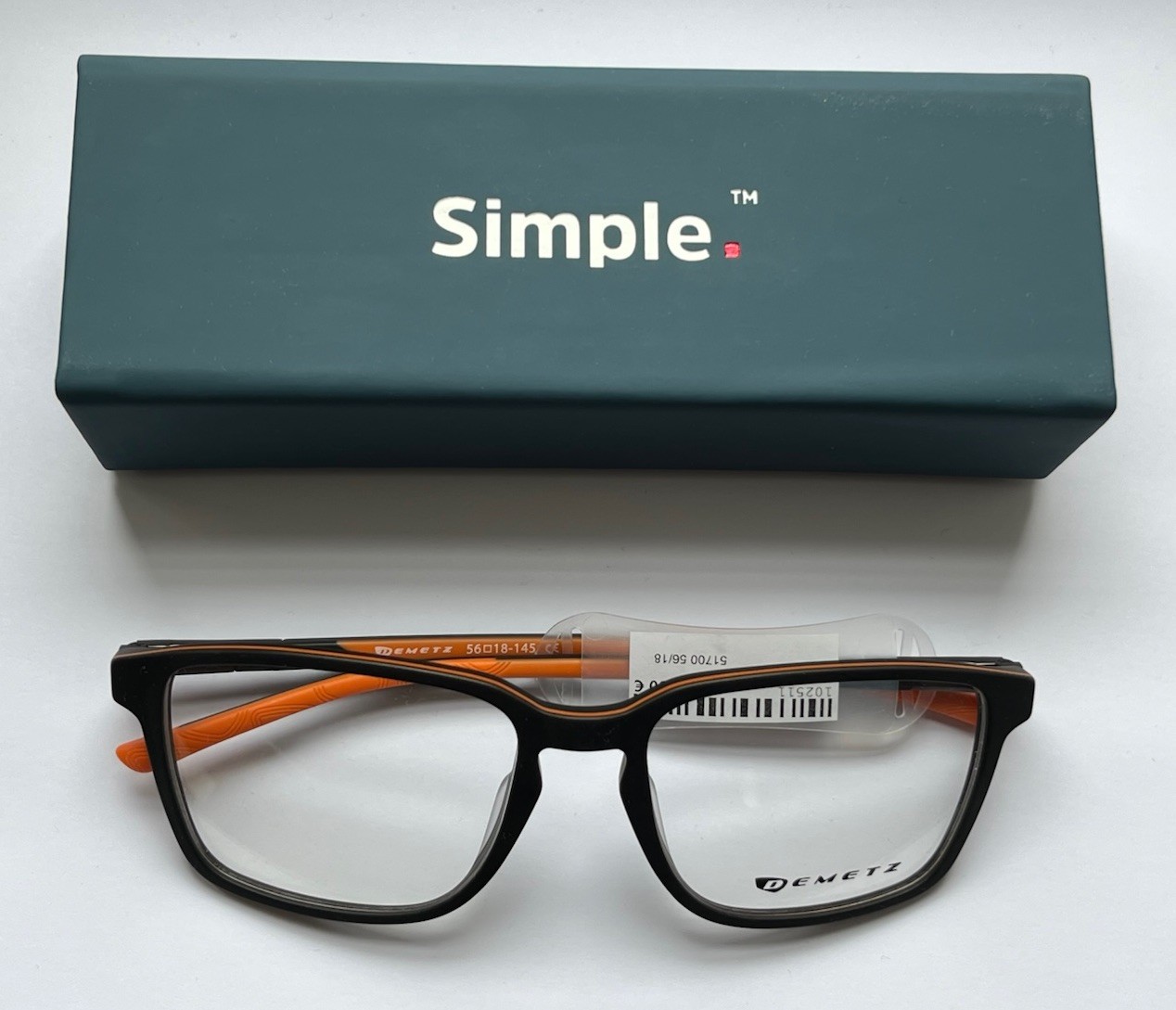 Monture de vue Demetz Ganga lunette neuve homme en acetate noir