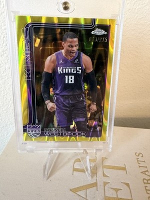 2026 Topps Chrome Update Russell Westbrook Yellow RayWave Refractor /275