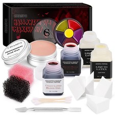 Halloween Liquid Latex Special Effects SFX Makeup Kit - Scar Wax  2 Btl Liquid