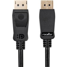 Rocstor - Y10C285-B1 - Rocstor DisplayPort 1.4 Video Cable - 8k 60Hz - 15 ft