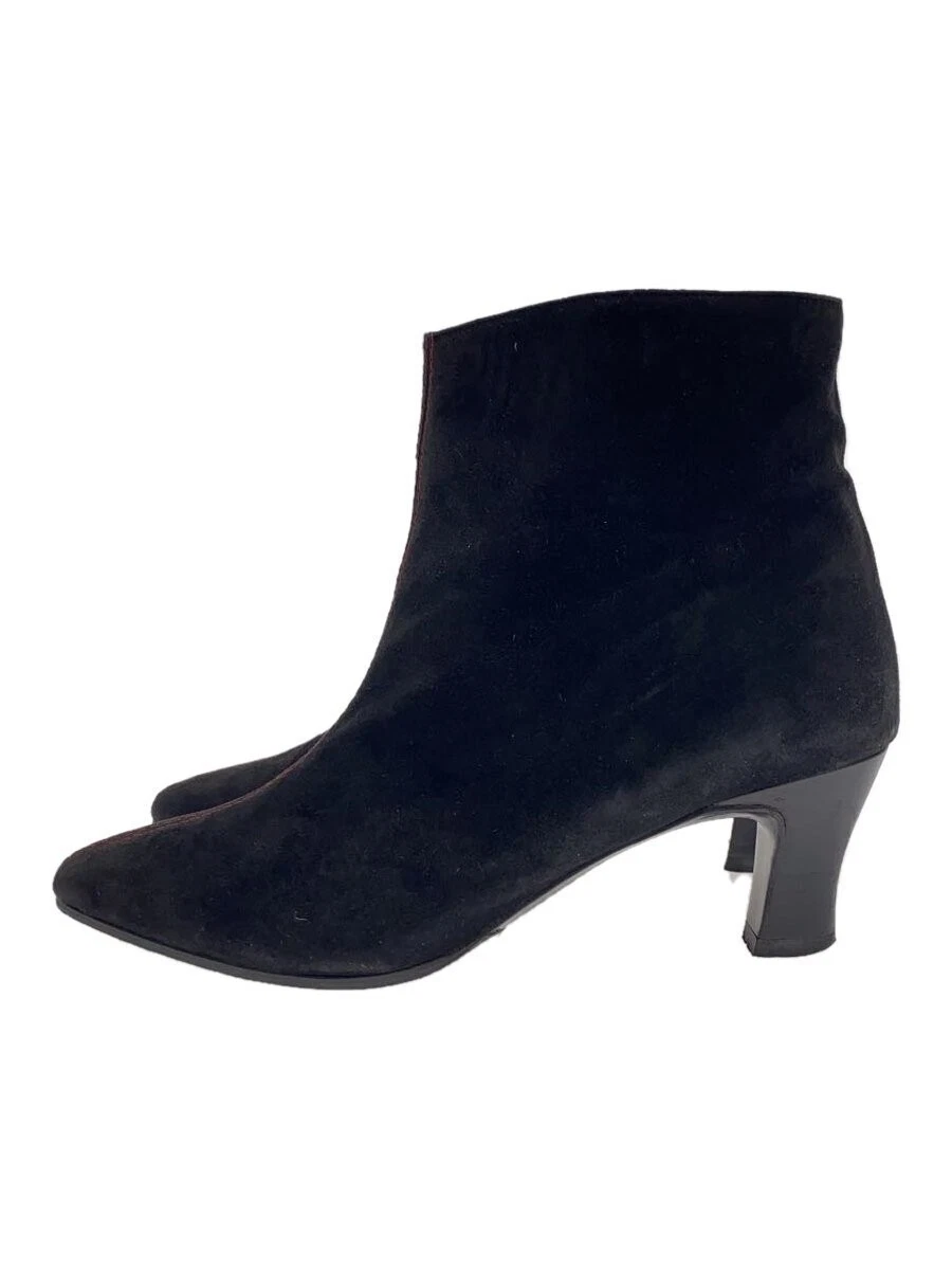 Bottes courtes Christian Dior UK5,5 daim noir élégante semelle cuir occasion