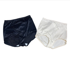 BALI Lot Sz XL Off White 8500 Black 8700 Front Panel Panties New No Tags