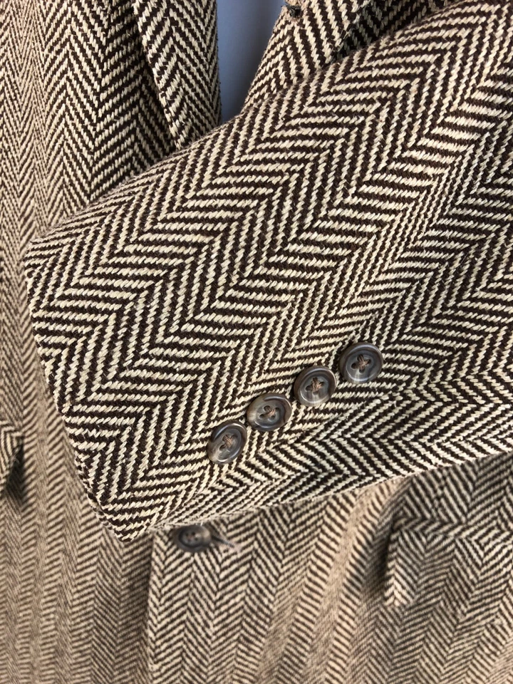 Abrigo deportivo vintage Polo Ralph Lauren espiga 100 % seda para hombre 44R Italia Foto 4 de 4