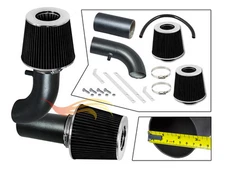 RW BCP GREY 1988-1995 F150 F250 Bronco 5.8L Non-MAF V8 Ram Air Intake Kit+Filter