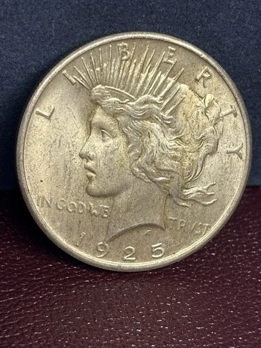 1925-P Peace Silver Dollar – Uncirculated, Strong Strike, Lustrous Cartwheel