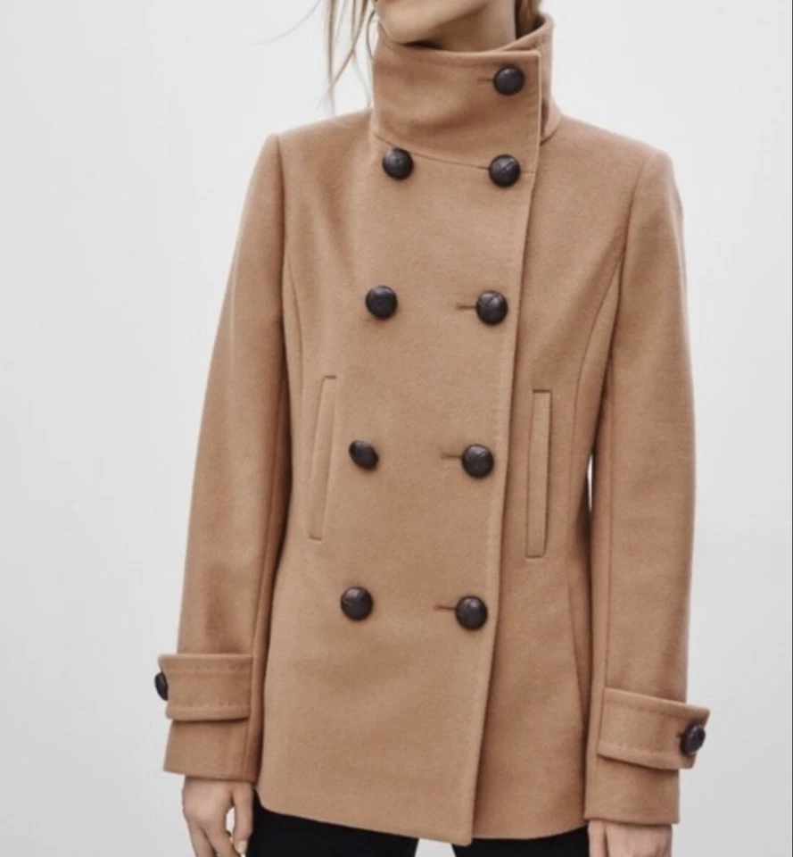 Chaquetón Aritzia T. Babaton 100 % cachemir y lana virgen en camello - talla S Foto 2 de 4