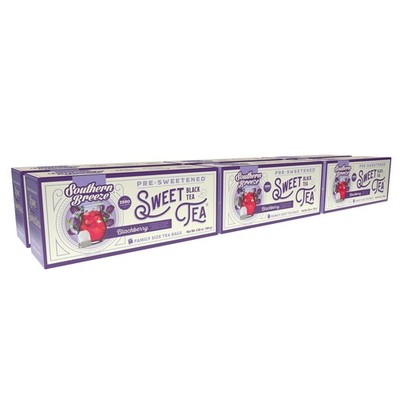Southern Breeze Hot Brew Sweet Tea Blackberry Iced Tea with Black Tea and Zer...