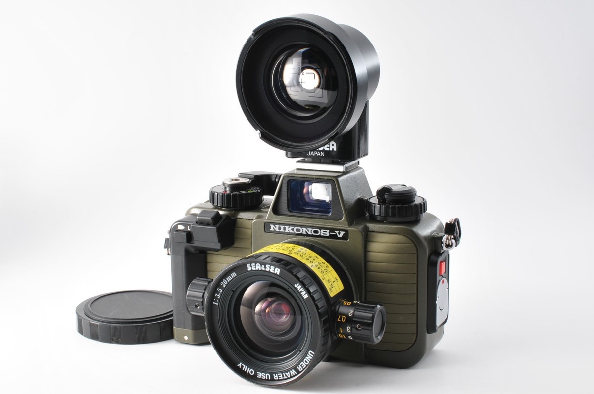 Exc+5 Nikon Nikonos V Olive Green UW 35mm f/2.5 Lens From Japan