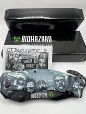 Biohazard Zombie Survival Gear Knife NEW Color GY In OG Box And Paperwork