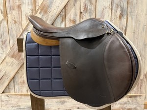 Flex Rider English Jump Saddle 16.5" Seat Closed Contact Medium 5" Width