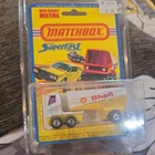 1976 Vintage Matchbox #63 Freeway Gas Tanker “SHELL” on Card!  see photos!