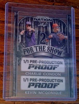 2025 Leaf 2 for the Show 1/1 Pre-Production Proof Charlie Condon Kevin McGonigle