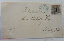 Hannove Mi. Nr. 12 Vollrandig mit teils Nebenmarken auf Vorderseite von Brief.
