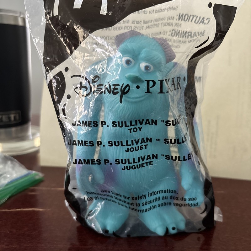 McDonalds Happy Meal Toy Sully Monsters Inc. Blue Figure #6