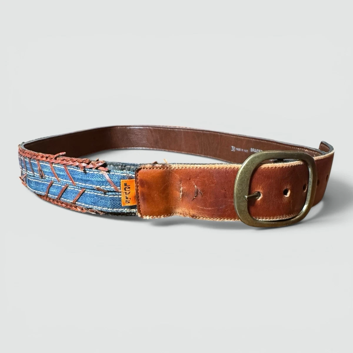 Vintage Cowgirl Belt 28 Heart Concho  Stitched Black Leather Made In Mexico 80s WOMENS BLACK EMBROIDERED Western Cowgirl Cowboy Leather Belt  main image 2
