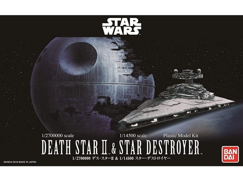 Revell - Star Wars Death Star II (1/2700000) & Star Destroyer (1/14500) (Bandai) - Foto 1 di 7