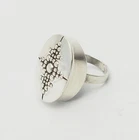 Vintage unusual Scandinavian modern early ring sz 5.75 by Erik Granit Finland