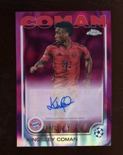 2024 Topps Chrome UEFA UCC Kingsley Coman Auto Magenta Lava 64/75