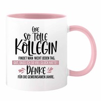 Keramik Tasse Altrosa Mit Spruch Kollegin Abschied Geschenk