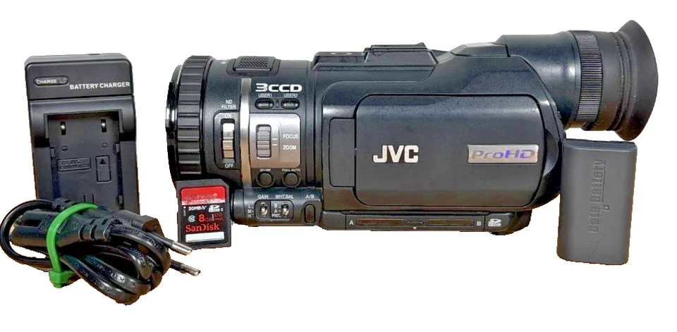 Videocámara profesional JVC GY-HM100E excelente estado del distribuidor espec... - Imagen 1 de 4
